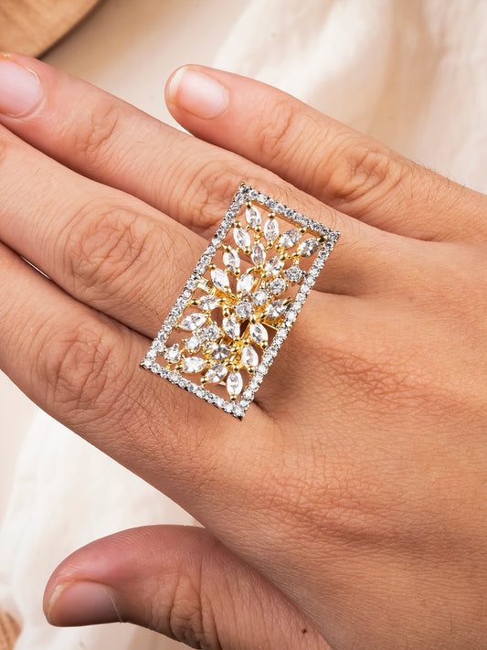 Dazzling CZ Cocktail Ring