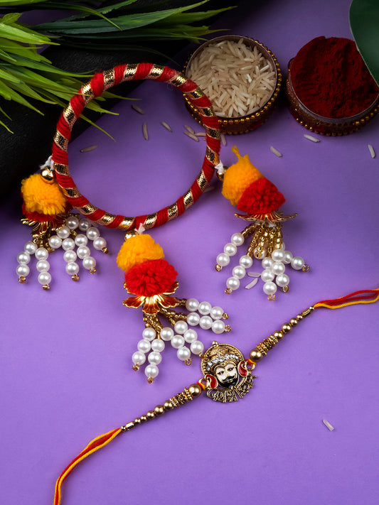 Religious Khatu Bhai Bhabhi Rakhi Set