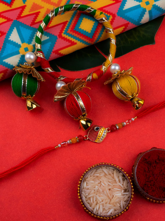 Trianga Style Bhai Bhabi Rakhi Collection