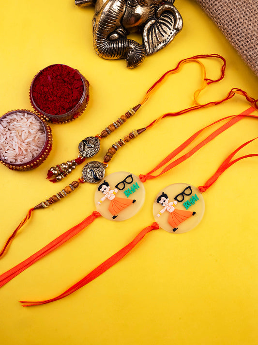 Luxurious Family Rakhis Pack of 4