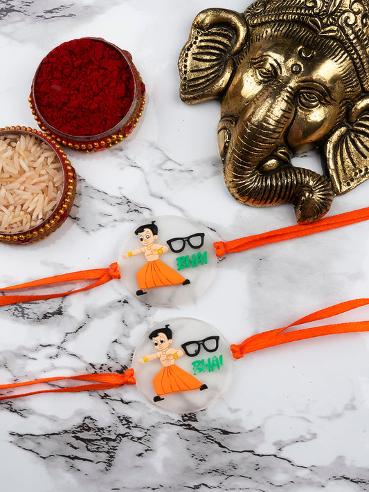 Cute Chota Bheem Kids Rakhi - Set Of 2