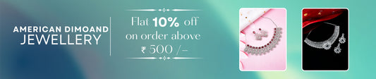 American Diamond Jewellery Online – AD necklace by StileAdda